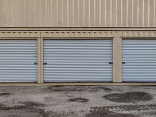 14ft Storage Container with 3 Roll-Up Doors