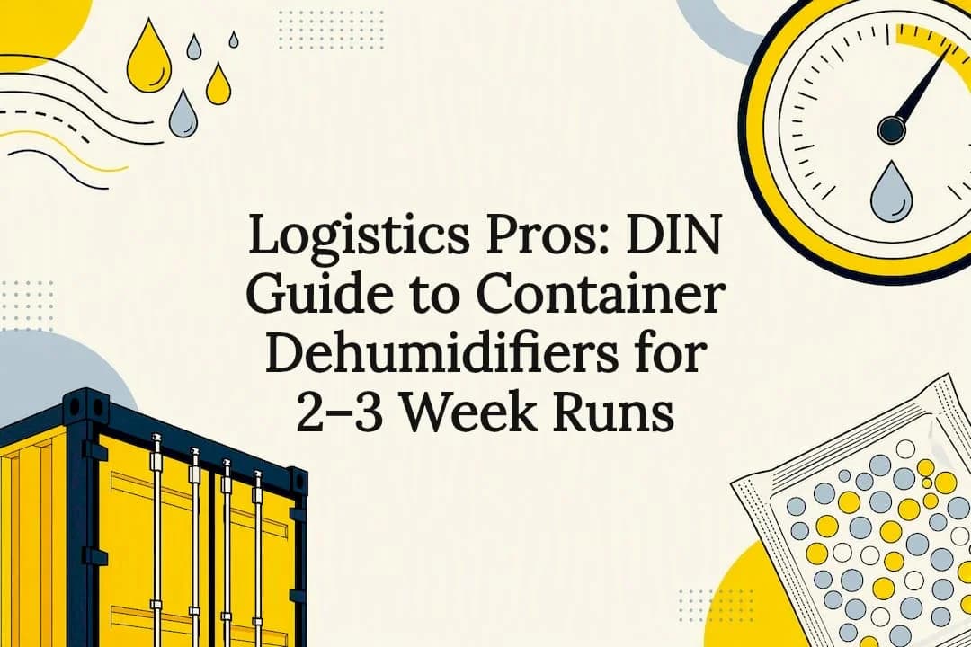 Container dehumidifier guide title card