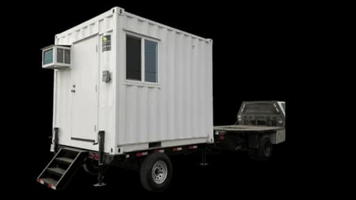 10ft Mobile Office Container With Trailer | Conexwest