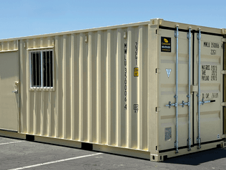 20ft mobile Ground Level Office and storage container combo for rent