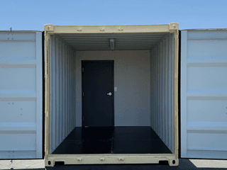 20ft mobile Ground Level Office and storage container combo for rent