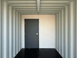 20ft mobile Ground Level Office and storage container combo for rent
