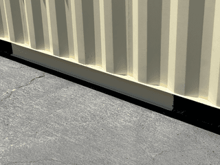 20ft mobile Ground Level Office and storage container combo for rent