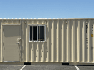 20ft mobile Ground Level Office and storage container combo for rent
