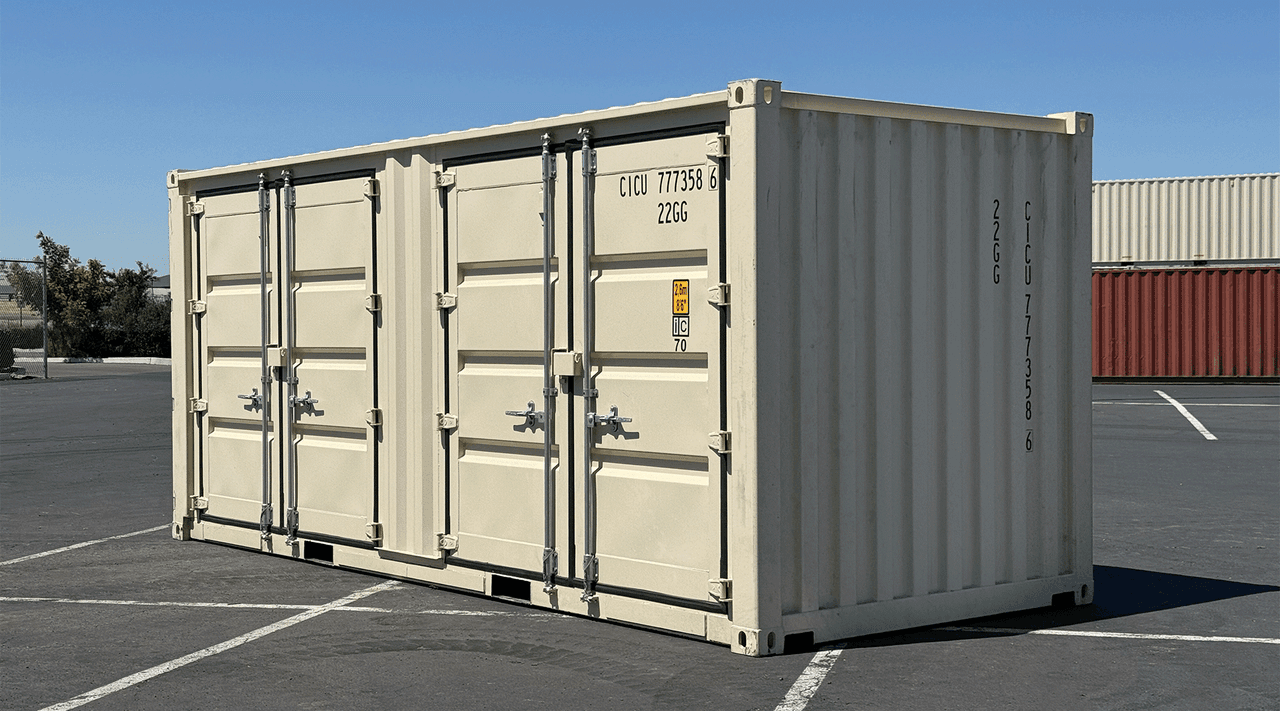 20ft New Open Side 2 Door Shipping Container
