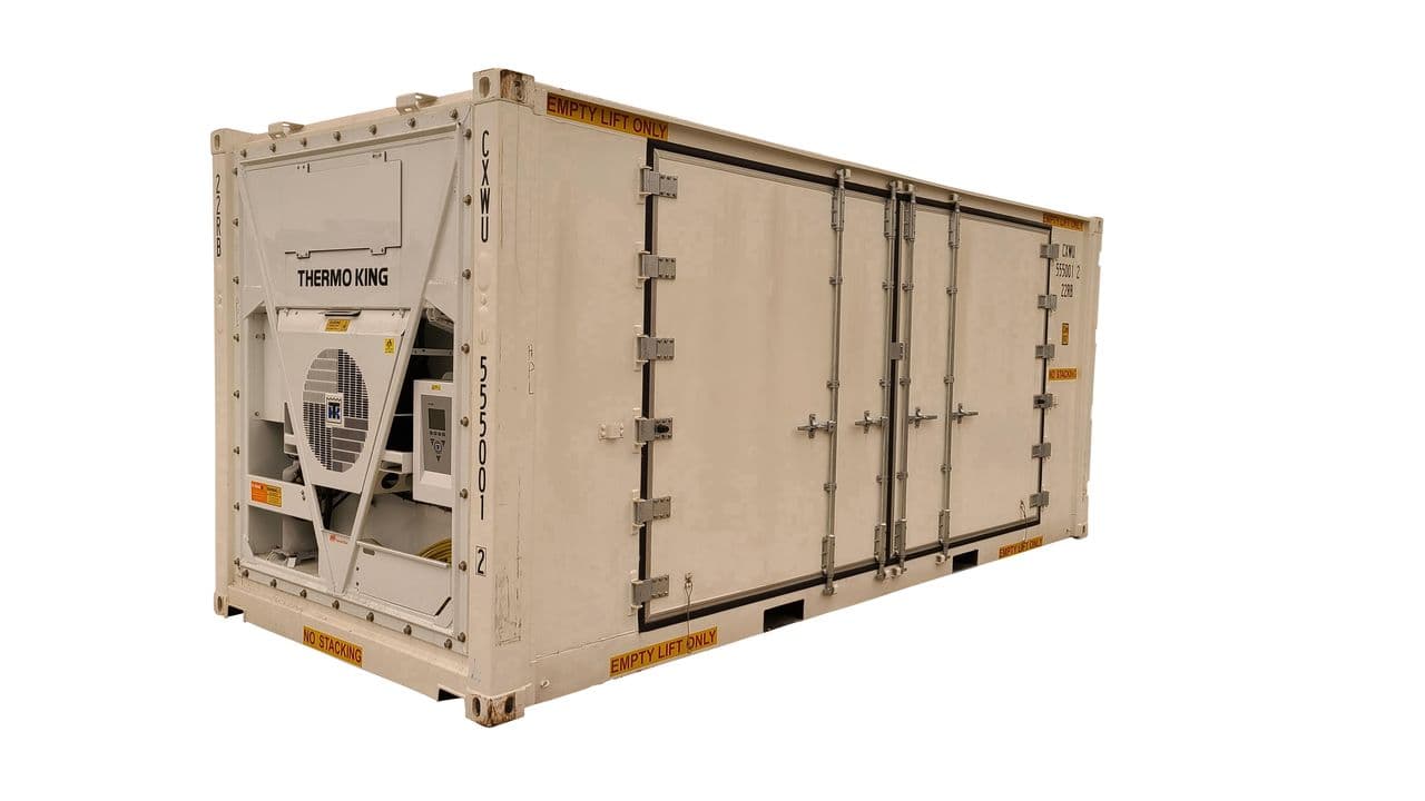20ft Refrigerated Shipping Container with Wide Double Doors