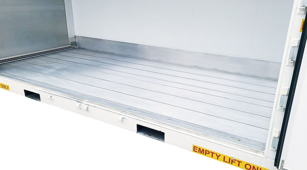 20ft Refrigerated Shipping Container with Wide Double Doors Fork Lift Pockets