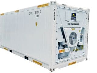20ft Refrigerated Shipping Container with Wide Double Doors Front