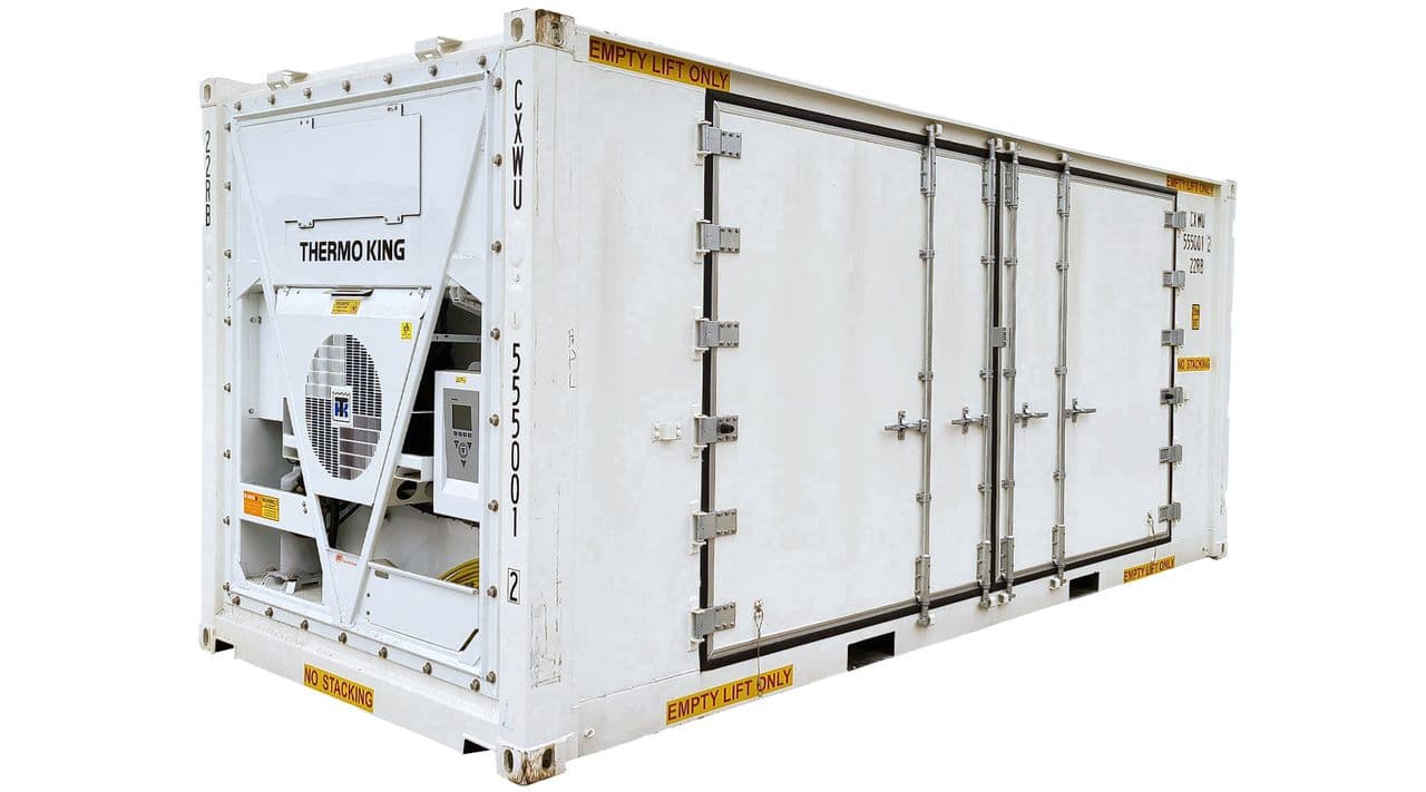 20ft Refrigerated Shipping Container with Wide Double Doors Main
