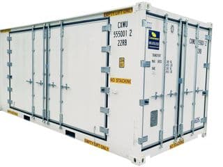 20ft Refrigerated Shipping Container with Wide Double Doors Side