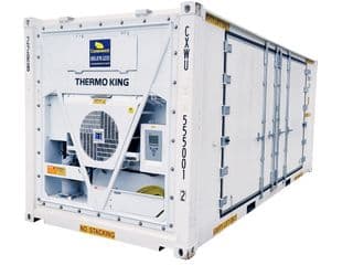 20ft Refrigerated Shipping Container with Wide Double Doors Side