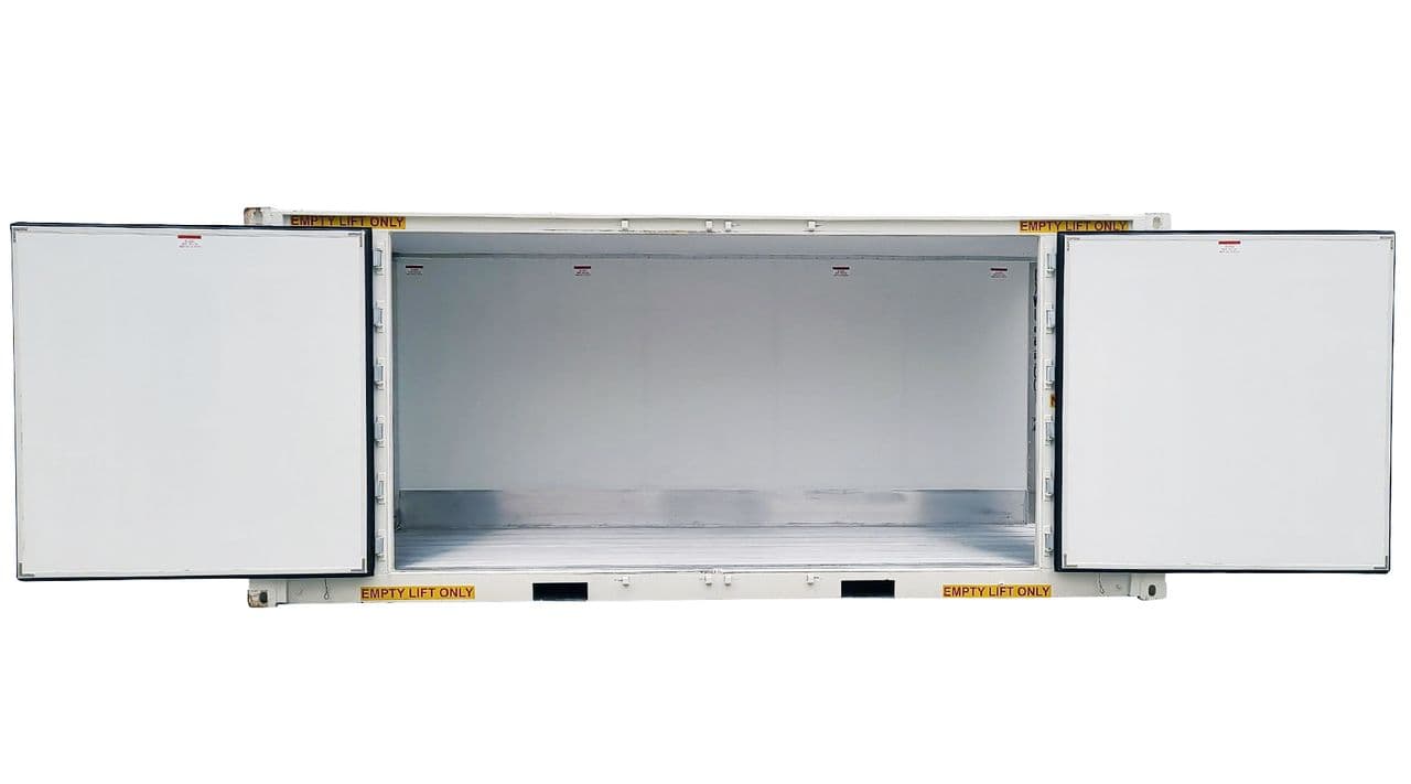 20ft Refrigerated Shipping Container with Wide Double Doors Wide