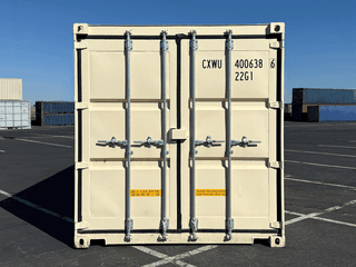 20ft storage container with cargo doors on both ends for rent