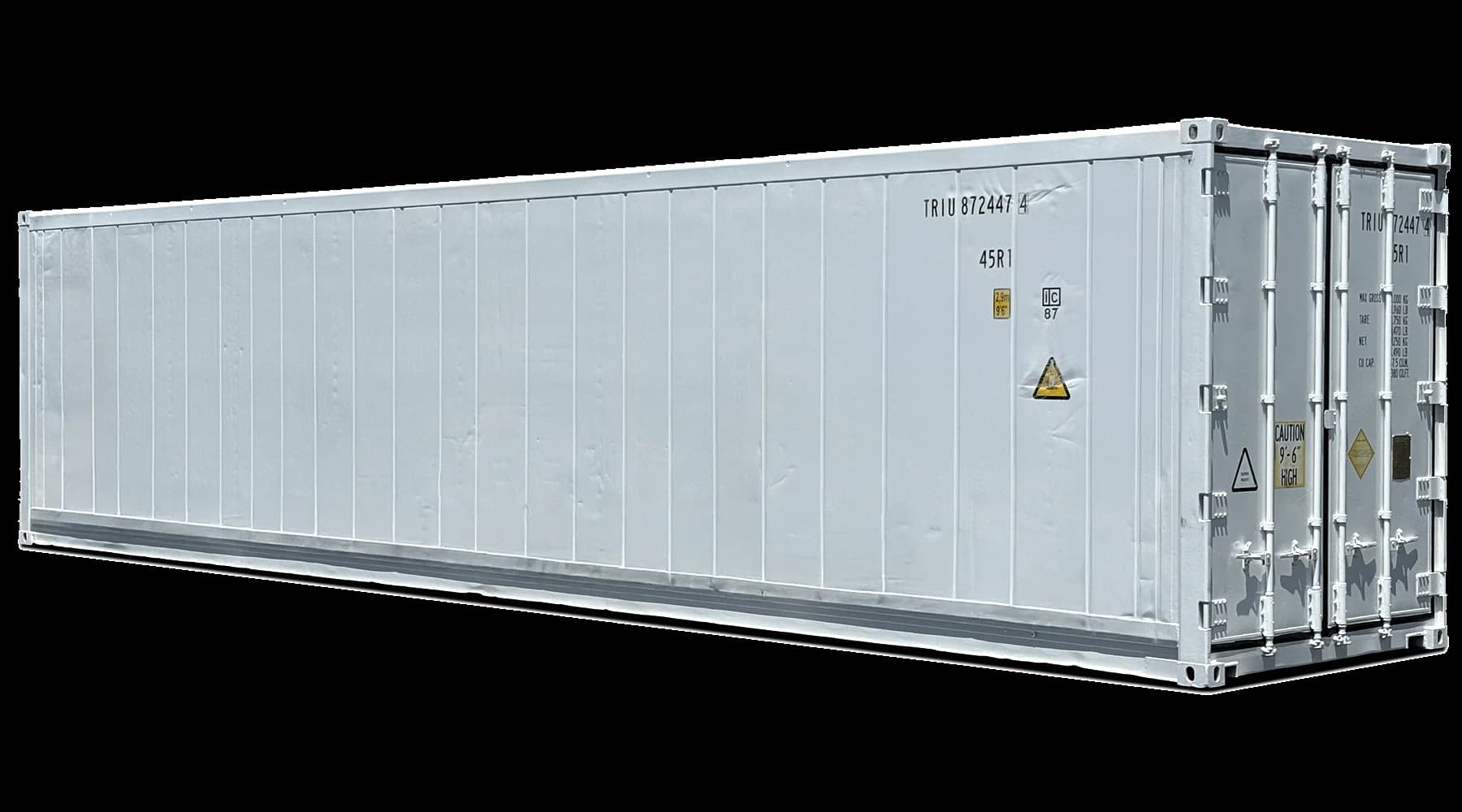 40ft High Cube Refrigerated Container Low Temp 220 V 1 Ph 50 Amp