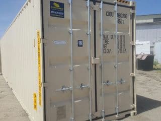 40ft high cube storage container with doors on both ends for rent