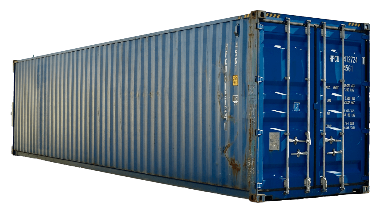 40ft high cube three trip shipping container