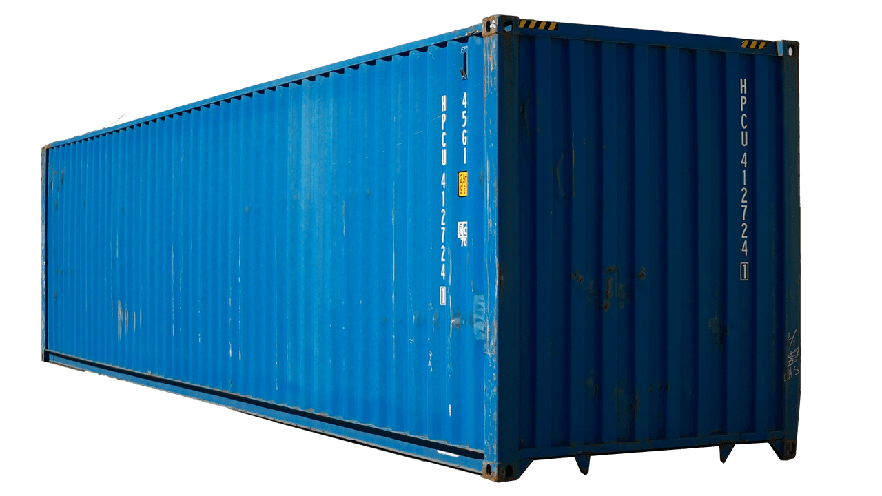 40ft high cube three trip shipping container