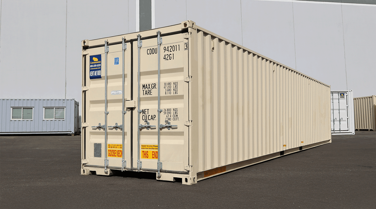 40ft Storage Container With Doors on Both Ends for Rent