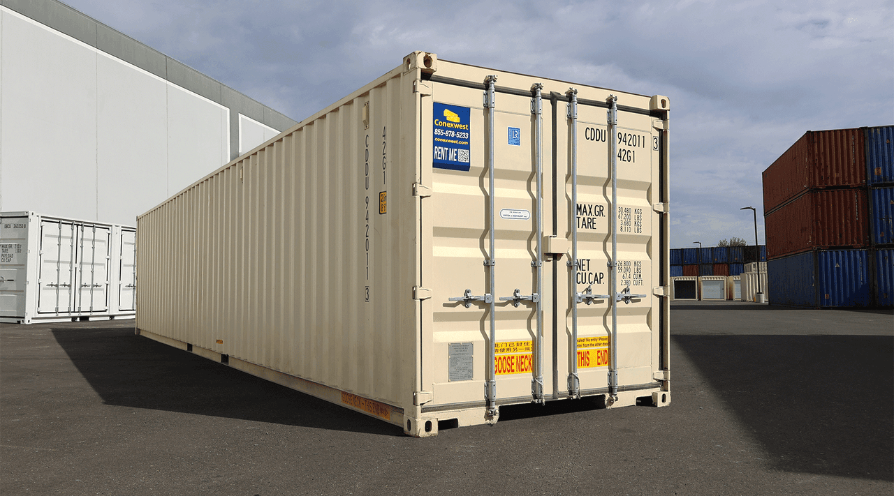 40ft Storage Container With Doors on Both Ends for Rent