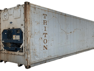 40ft Used Cargo Worthy High Cube Refrigerated Certified ISO Container 408-480 V 3 Ph 25 Amp
