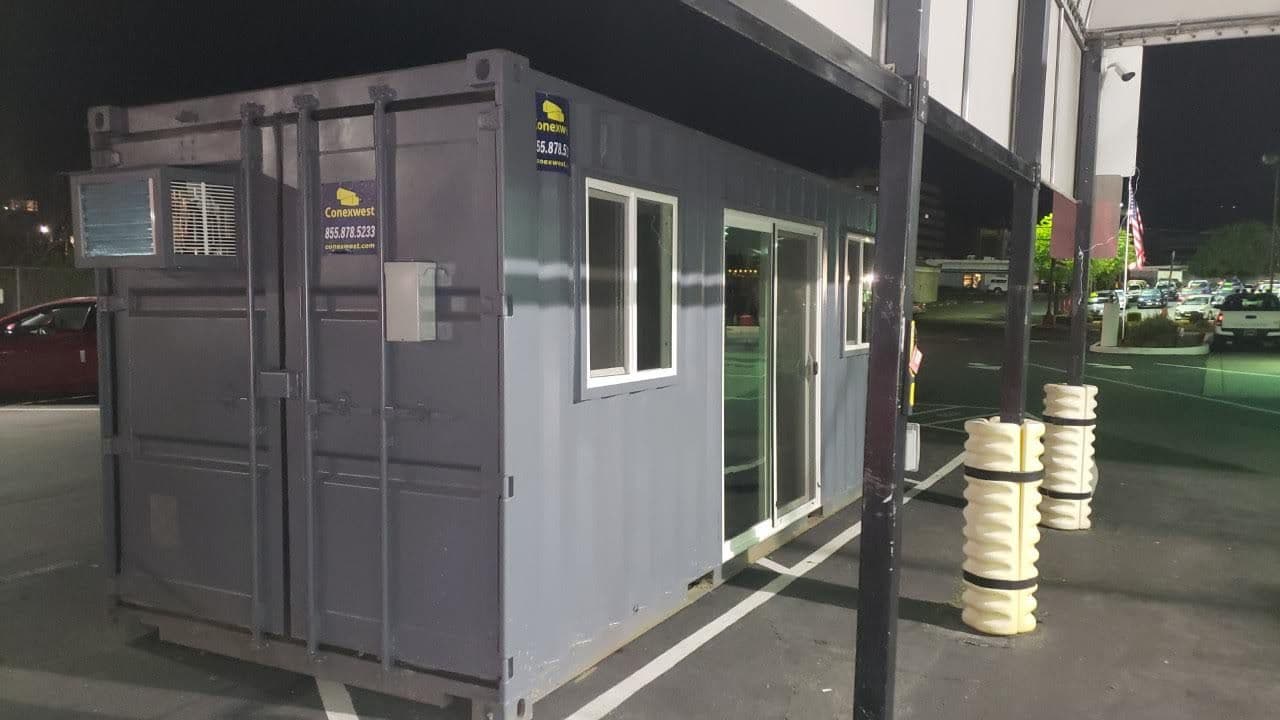 6' Sliding glass doors for storage containers for sale