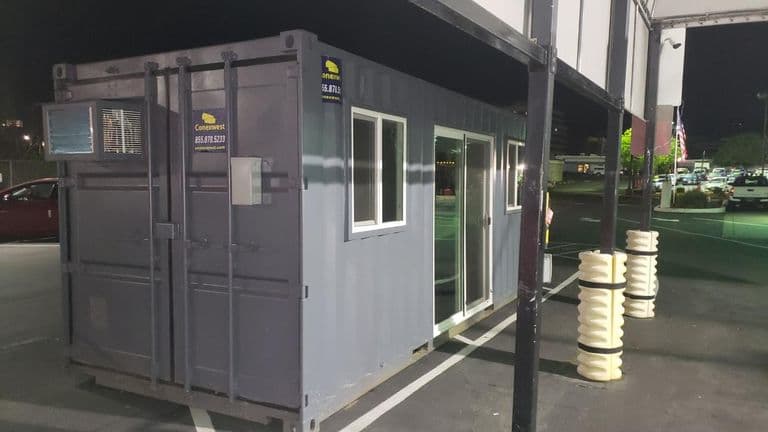 6' Sliding glass doors for storage containers for sale