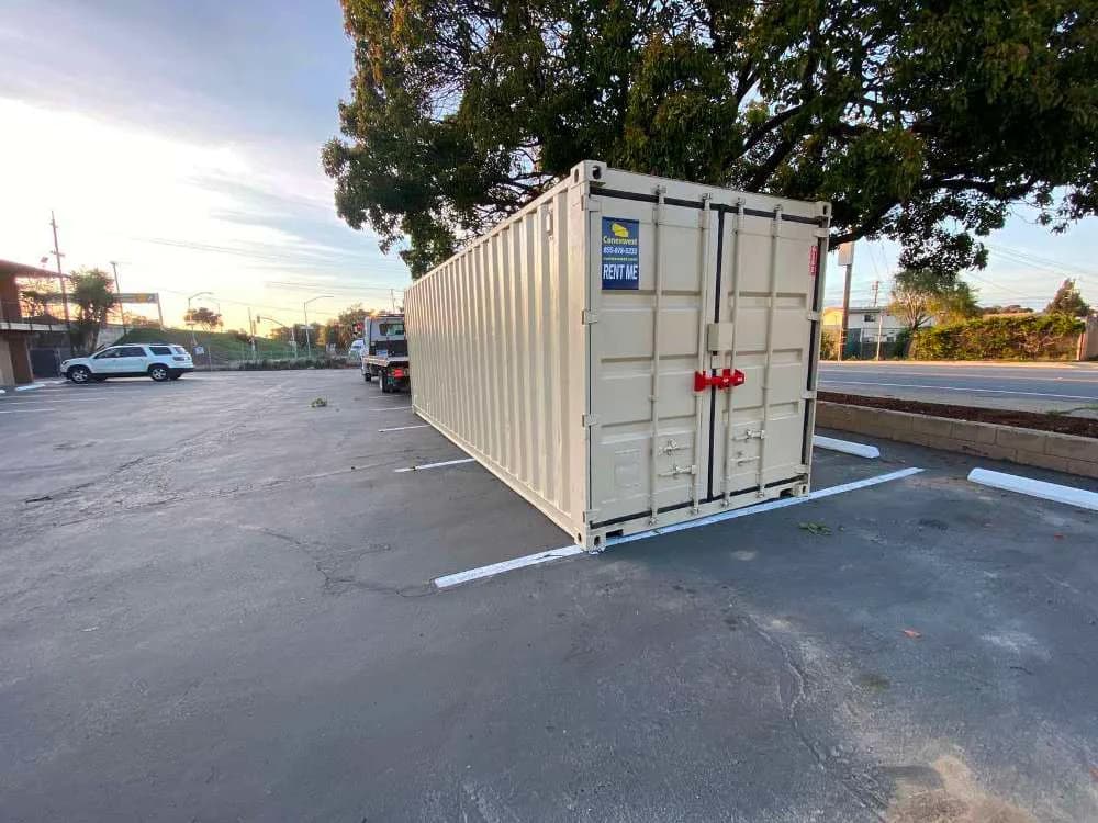 Cargo door container lock for storage containers for sale