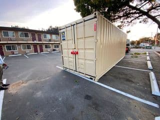 Cargo door container lock for storage containers for sale