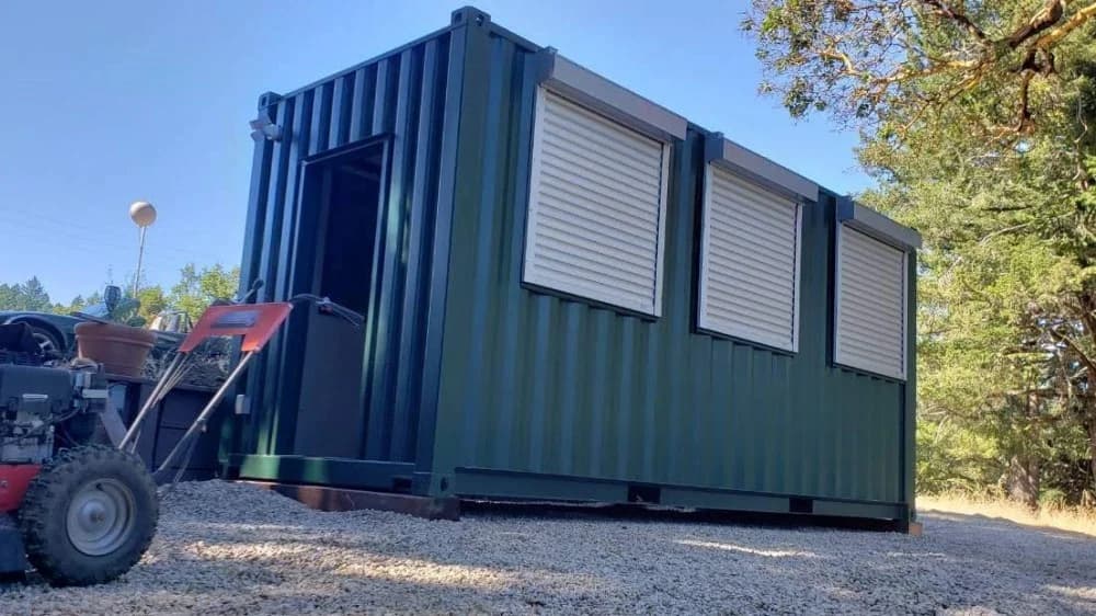 Electric window shutter for storage containers for sale