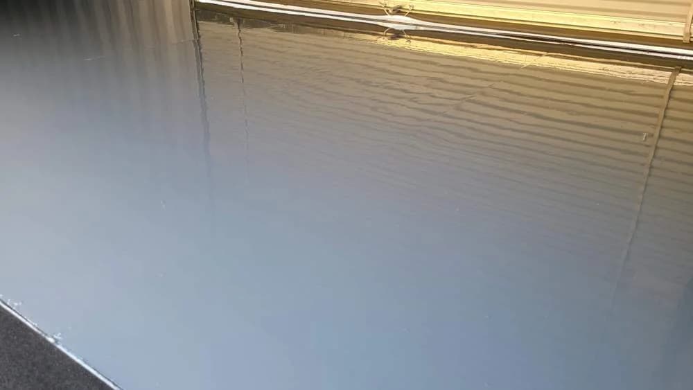 Epoxy floor for shipping container