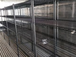 Food storage shelves