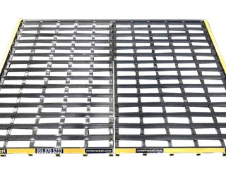 Heavy-duty rumble grates track out plates