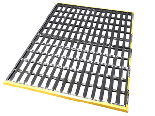 Heavy-duty rumble grates track out plates