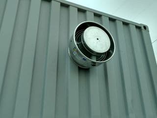 Power louvered vent for shipping containers for sale