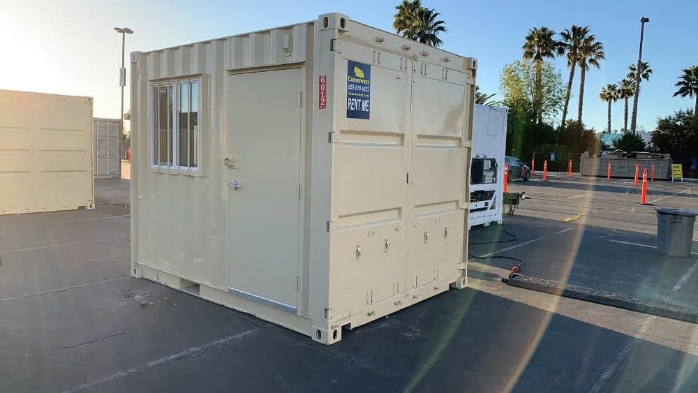 Rent 10ft On-Site Ground Level Office Container