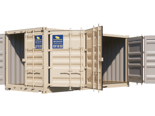 Rent 20ft open side storage container