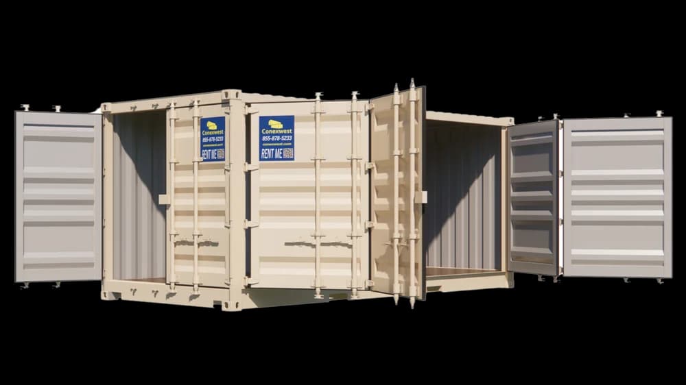 Rent 20ft open side storage container