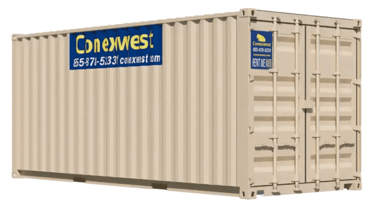 20ft Storage Container For Rent Beige color