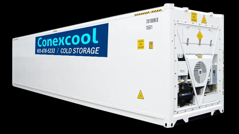 Rental 40ft High Cube Refrigerated ISO Container 408-480 V 3 Ph 25 Amp
