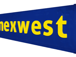 Shipping container 3d foam sign
