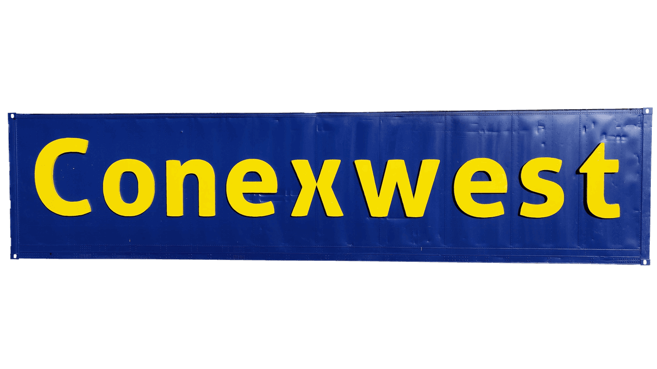 Shipping container 3d foam sign