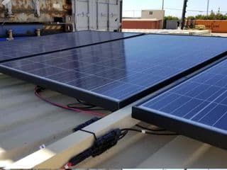 solar panels for shipping container
