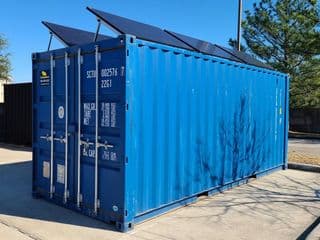 solar panels for shipping container