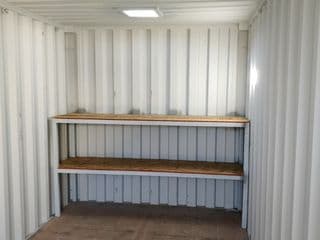 Steel shelving for shipping container for sale