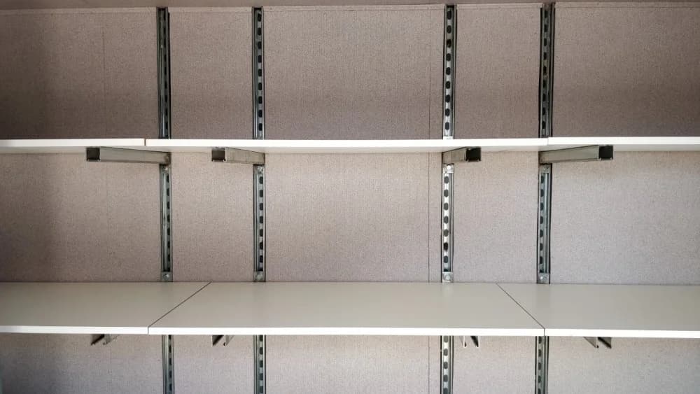 Unistrut adjustable shelving