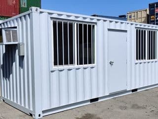 Window security bars for storage containers for sale