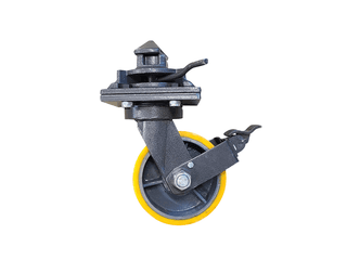Yellow shipping container caster wheel for sale