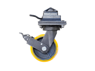 Yellow shipping container caster wheel for sale