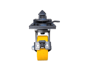 Yellow shipping container caster wheel for sale