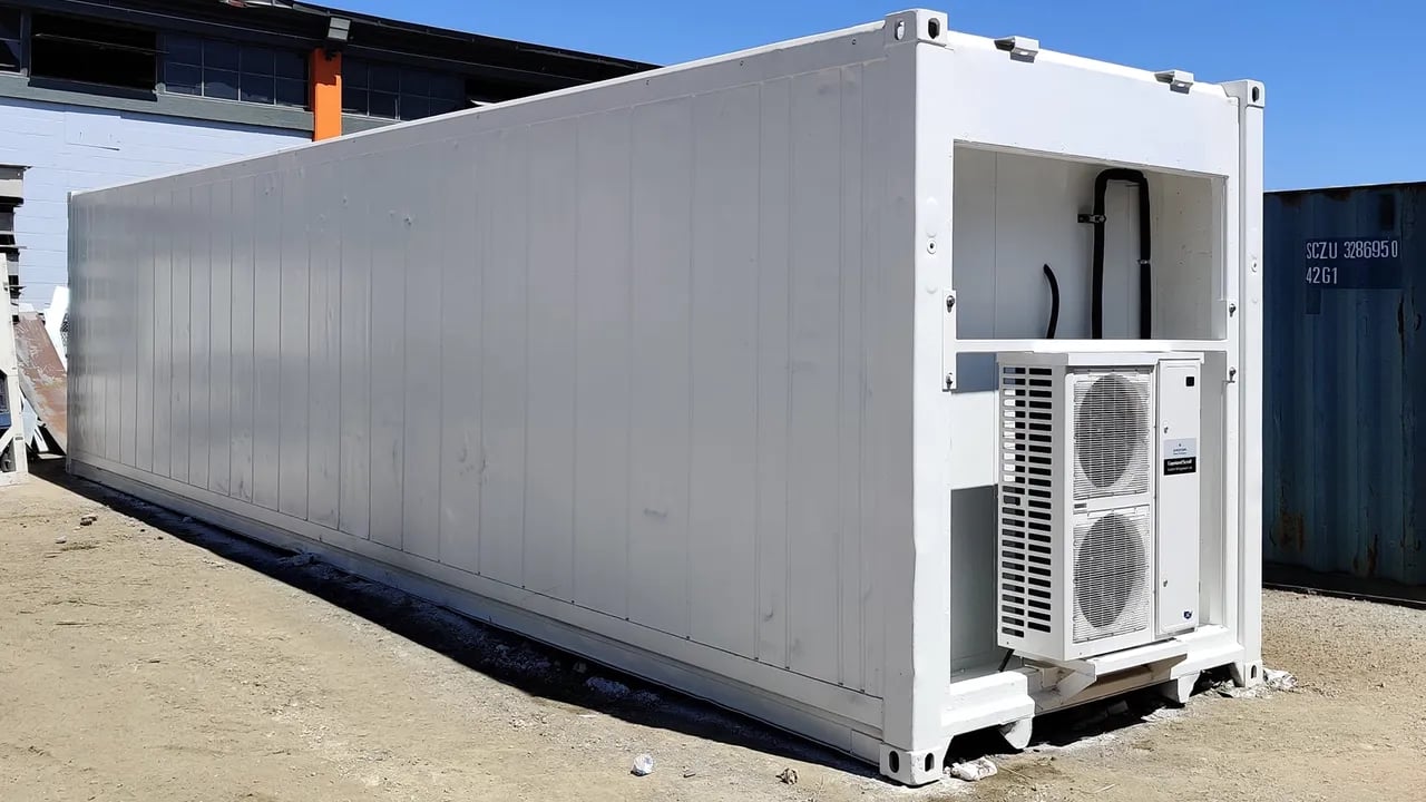 40ft container placed outside